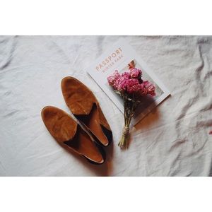 Franco Sarto Leather/Suede Loafers / Size 6.5*